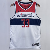 2023/24 Wizards KUZMA #33 White Home NBA Jerseys