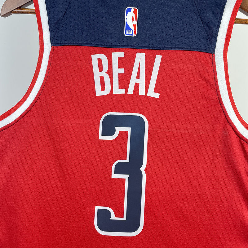 20230/24 Wizards BEAL #3 White Home NBA Jerseys