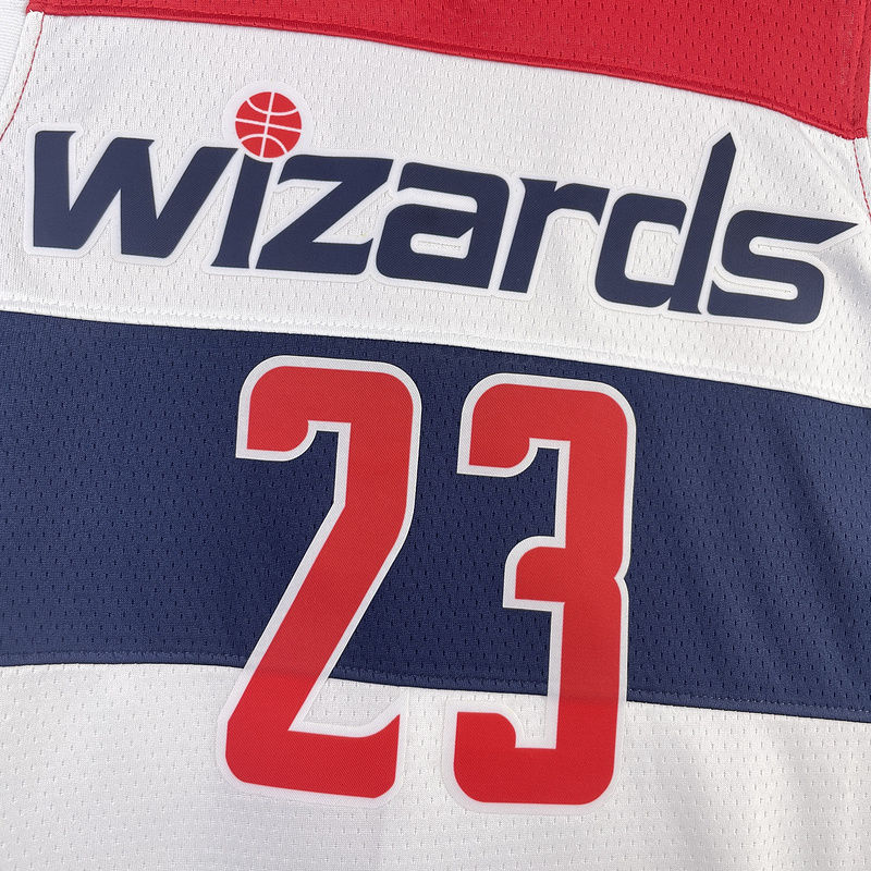 2023/24 Wizards JORDAN #23 White Home NBA Jerseyss