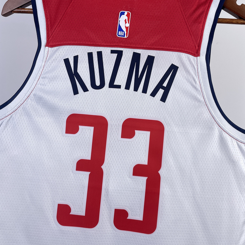 2023/24 Wizards POOLE #13 White Home NBA Jerseys