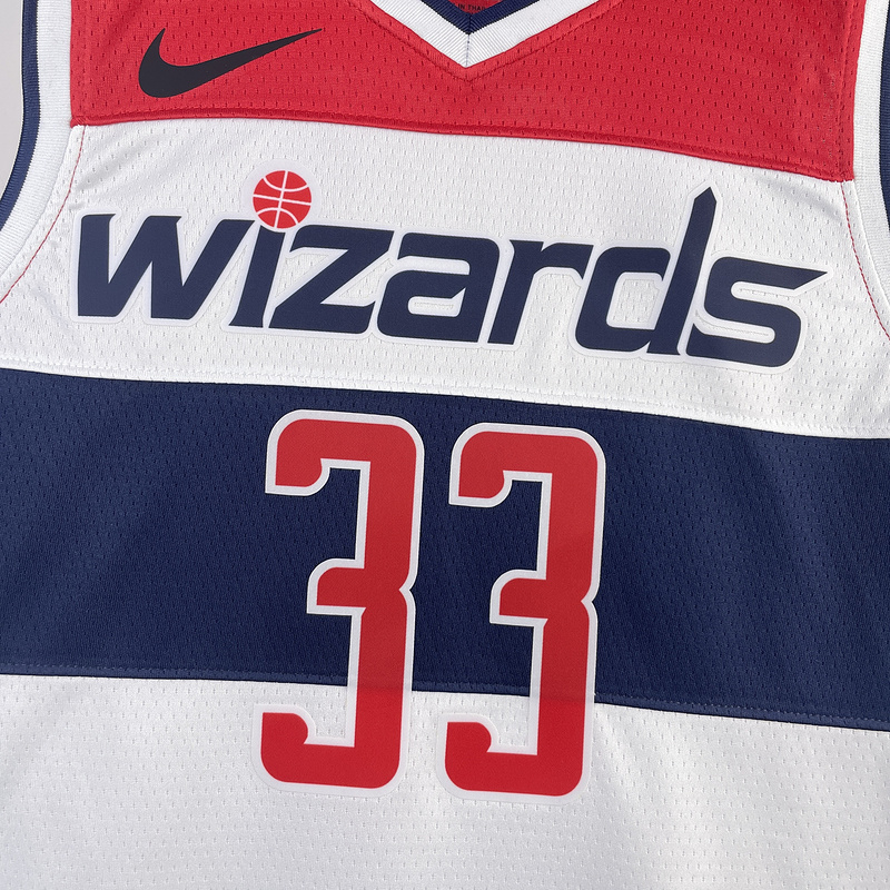 2023/24 Wizards KUZMA #33 White Home NBA Jerseys