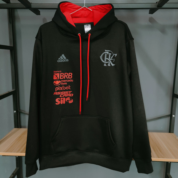 2023/24 Flamengo  Embroidery  Black Hoody