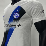 2023/24 In Milan Away White Player Version Soccer Jersey