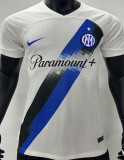 2023/24 In Milan Away White Player Version Soccer Jersey