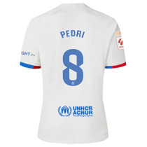 PEDRI #8 BA 1:1 Quality Away Fans Jersey 2023/24 (Have UNHCR ACNUR 有背号下广告) ★★