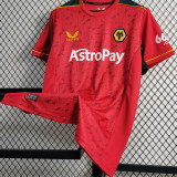 2023/24 Wolves Away Red Fans Soccer Jersey
