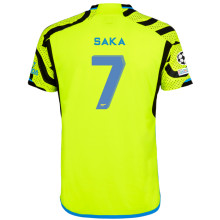 SAKA #7 ARS 1:1 Quality Away Fans Jersey 2023/24  (UCL Font) ★★