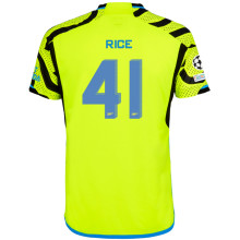 RICE #41 ARS 1:1 Quality Away Fans Jersey  2023/24 (UCL Font) ★★