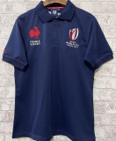 2023 France Home Blue Rugby T Shirt 法国