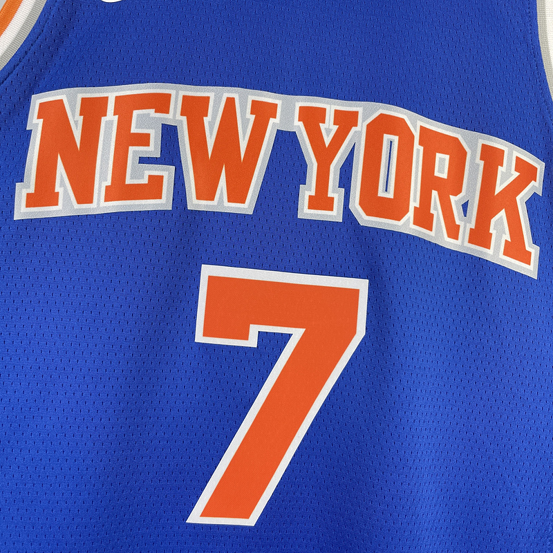 2023/24 NY Knicks ANTHONY #7 Blue NBA Jerseys