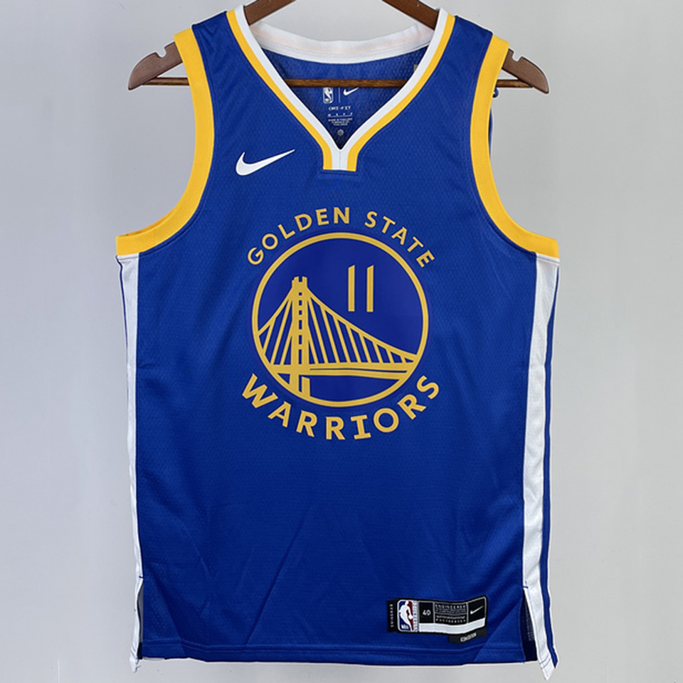 2023/24 Warriors THOMPSON #11 White NBA Jerseys