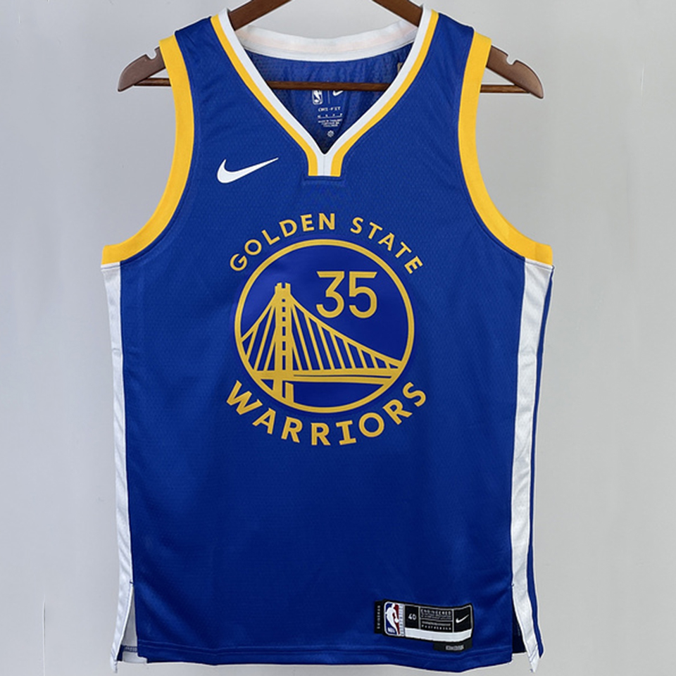 2023/24 Warriors DURANT #35 White NBA Jerseys