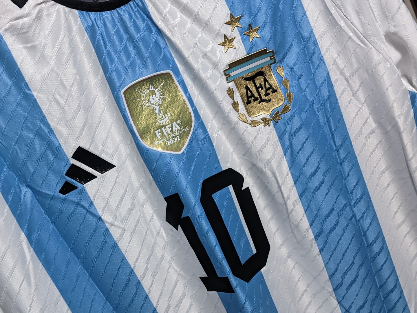 Argentina Home 3 Stars Jersey [PLAYER VERSION] 2022-23