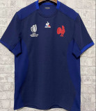 2023 France RUGBY WORLD CUP Home Blue Rugby Jersey