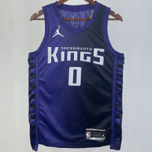 2023/24 Kings MONK #0 purple NBA Jerseys 热压