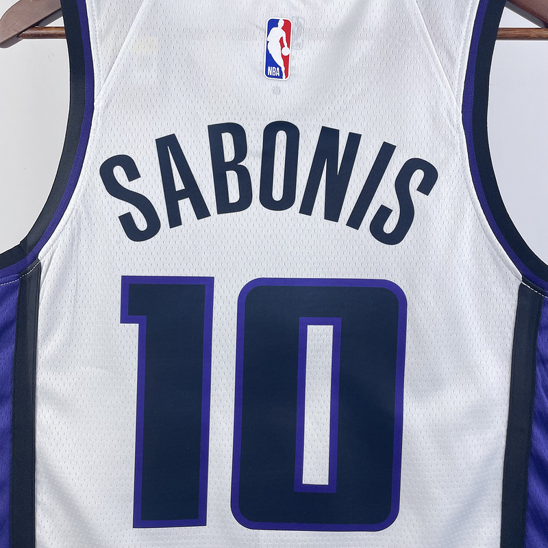 2023/24 Kings SABONIS #10 Black NBA Jerseys 热压