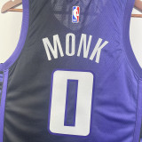 2023/24 Kings MONK #0 purple NBA Jerseys 热压