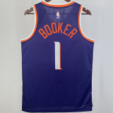 2023/24 Suns BOOKER #1 Purple NBA Jerseys
