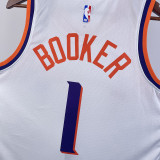 2023/24 Suns BOOKER #1 White NBA Jerseys