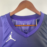 2023/24 Kings SABONIS #10 Purple NBA Jerseys 热压