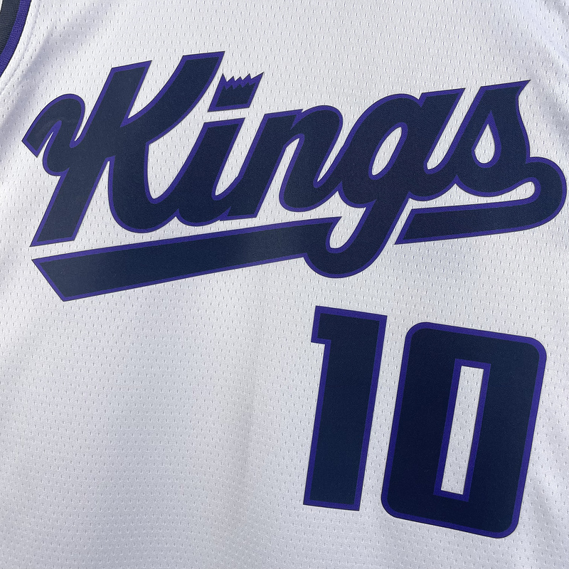 2023/24 Kings SABONIS #10 White NBA Jerseys 热压