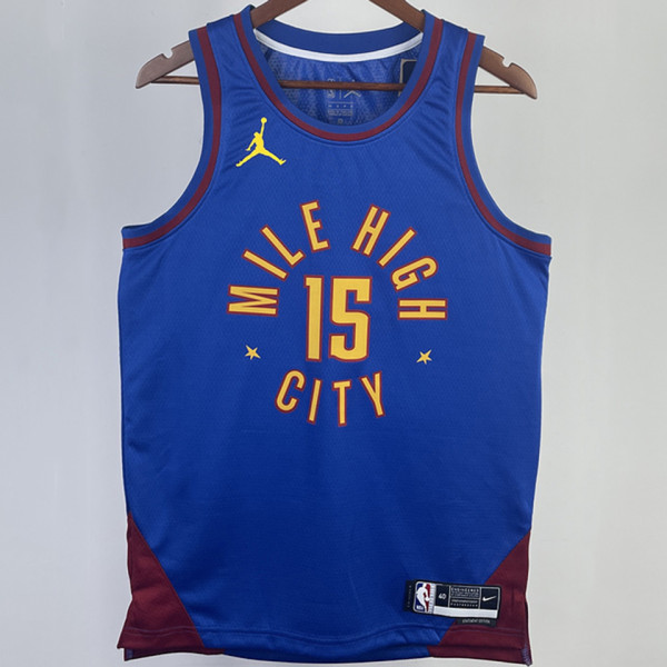 2023/24 Nuggets JOKIC #15 Blue NBA Jerseys