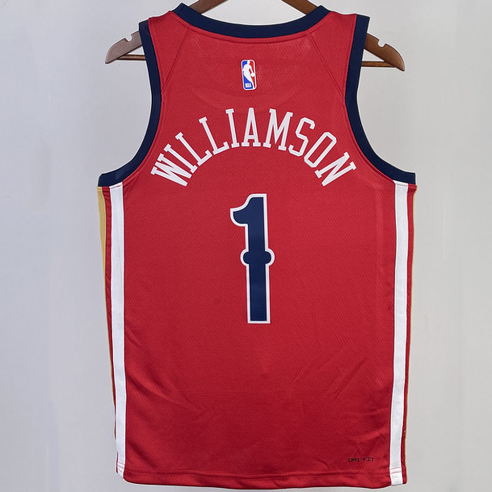 2023/24 Pelicans WILLIAMSON #1 Red NBA Jerseys