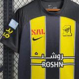 2023/24 Al Ittihad Home Yellow Black Fans Jersey 吉达联