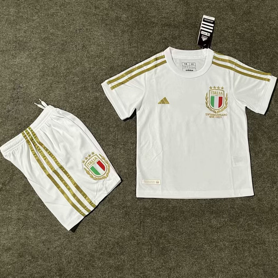 Italy Vintage Puma White Soccer Jersey 2006 Away Kit White 