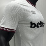 2023/24 West Ham Away White Player Version Soccer Jersey