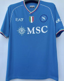 2023/24 Napoli Home Blue Player Version Jersey 带胸前金章