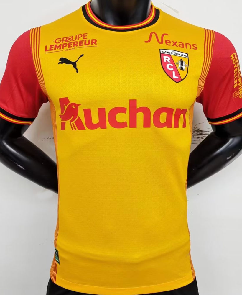 RC Lens Home Soccer Jersey 2023/24 - UCL