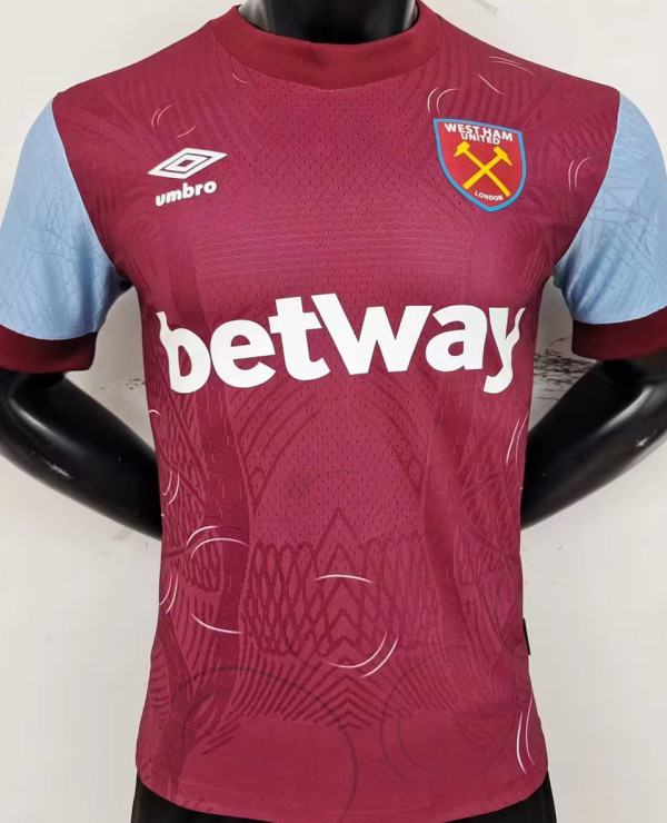 2023/24 West Ham Home Player Version Soccer Jersey