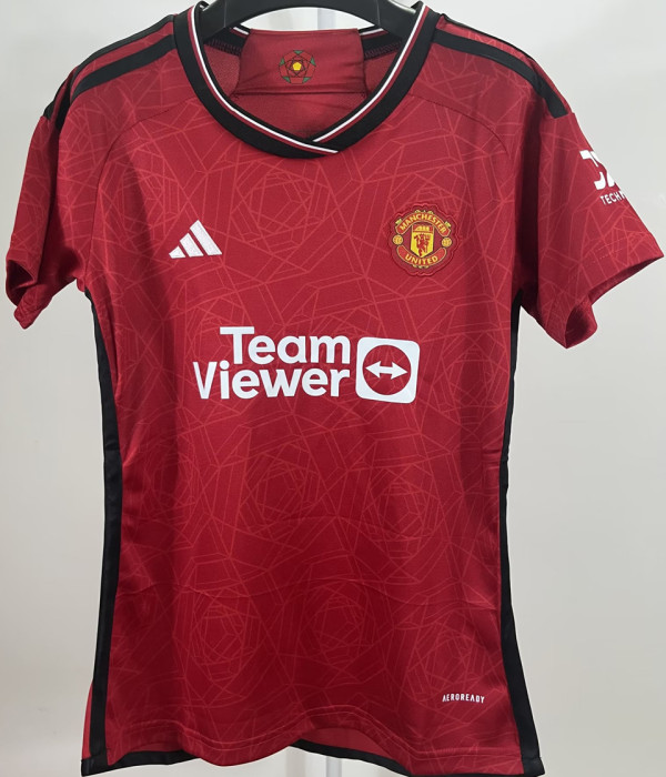 2023/24 M Utd Home Red Women Soccer Jersey 女