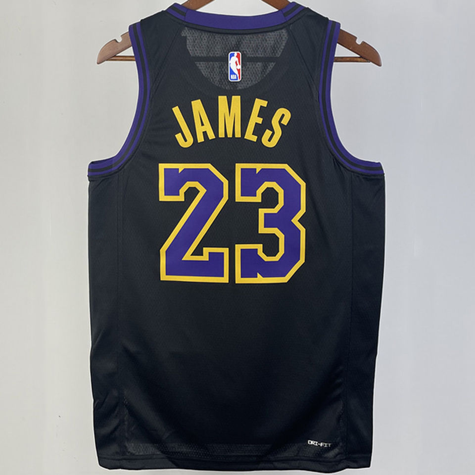 Los Angeles Lakers Lebron James Swingman Nike City Edition Men's Jersey