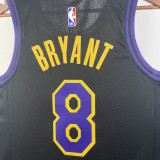 2023/24 Lakers BRYANT #8  Black City Edition NBA Jerseys