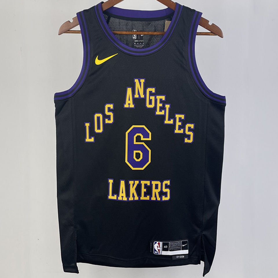 2023/24 Lakers Purple Training Tank Top NBA Jerseys