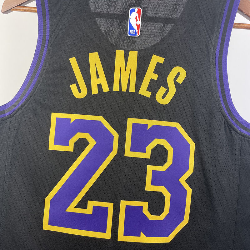 LOS ANGELES LAKERS BLACK 3/23/24 JERSEY