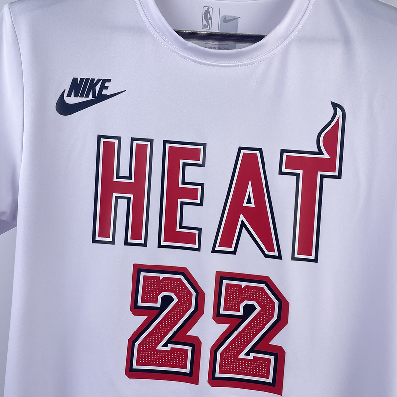 2023/24 Miami Heat BUTLER #22 Black City Edition Training Short sleeve NBA