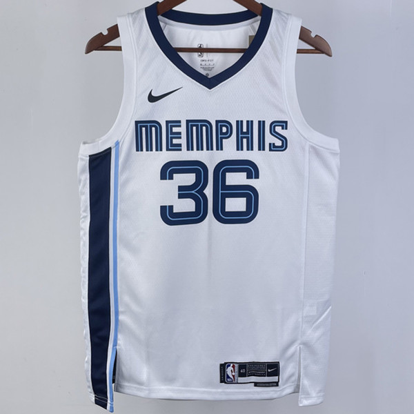 2023/24 Grizzlies SMART #36 White NBA Jerseys Hot Pressed