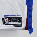 2023/24 Pistons ROSE #25 White NBA Jerseys 热压