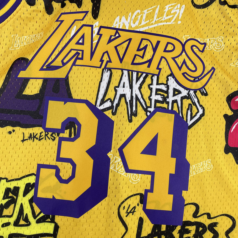 Vintage Lakers #34 Jersey