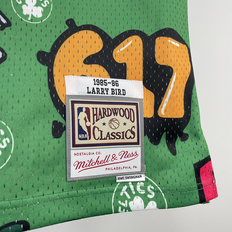 1985/86 Celtics BIRD #33 Green Retro NBA Jerseys 热压