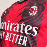 2023/24 AC Milan Home Player Version Soccer Jersey