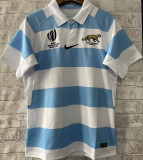 2023 Argentina RUGBY WORLD CUP Home Blue White Rugby Jersey  阿根廷