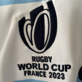 2023 Argentina RUGBY WORLD CUP Home Blue White Rugby Jersey  阿根廷