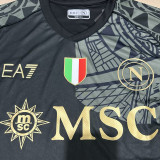 2023/24 Napoli Third Black Fans Jersey 带胸前金章