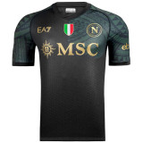 2023/24 Napoli Third Black Fans Jersey 带胸前金章