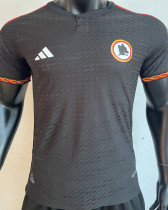 2023/24 Roma Third Black Player Version Soccer Jersey