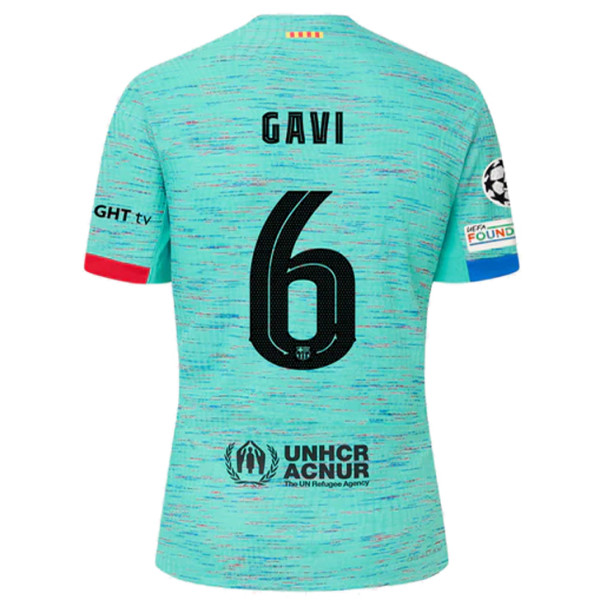 GAVI #6 BA 1:1 Third Blue Fans Soccer Jersey  2023/24 (UCL Font 欧冠字体) ★★